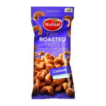 Nutisal | Dry Salted Cashew Nuts | 14 x 60 gram