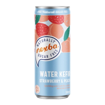 Nexba | Kefir Strawberry Peach | Blik | 12 x 33 cl