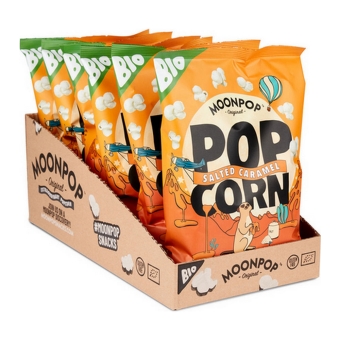 Moonpop | Popcorn Salted Caramel | Bio | 6 x 75 gram