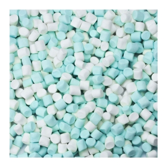 Mini Marshmallows | Blauw-Wit | 1 kg