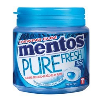 Mentos | Gum | Pure Fresh | Fresh Mint | Bottle | 8 stuks