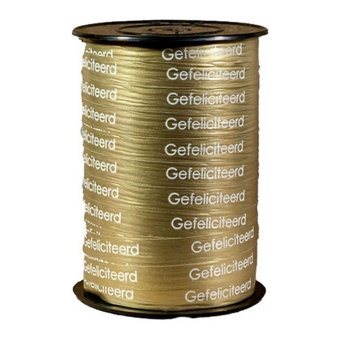 Lint | Gefeliciteerd Goud | 10 mm x 225 m | Per rol