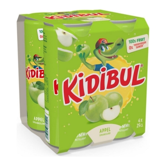 Kidibul | Appel | Blik | 6 x 4 x 25 cl