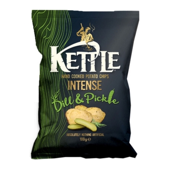 Kettle Chips | Intense Dill & Pickle | 100 x 10 gram