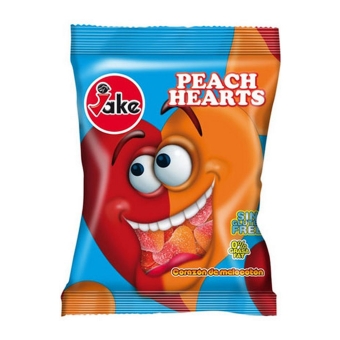 Jake | Jelly Mania | Peach Hearts | 18 x 100 gram