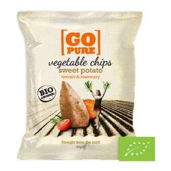 Go Pure | Vegetable Chips Sweet Potato Groot Bio | 6 x  80 gram