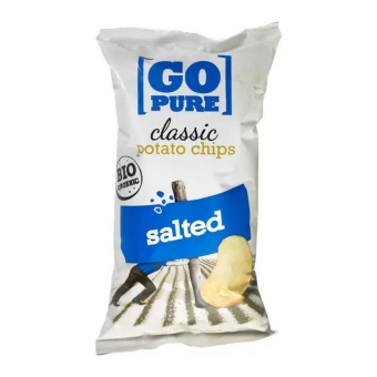 Go Pure | Classic Chips Salted Groot Bio | 10 x 125 gram