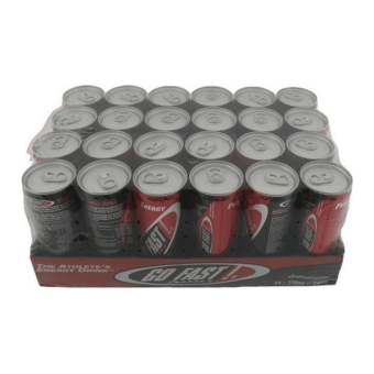 Go Fast Energy Drink | Blik 24 x 25 cl