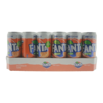 Fanta | Orange | Zero | Sleek Blik | 24 x 33 cl