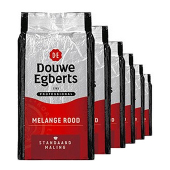 Douwe Egberts | Melange Rood | Standaard | Zak 6 x 1 kg