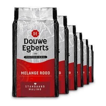 Douwe Egberts | Fresh Beans | Melange rood | Doos 6 x 1 kg