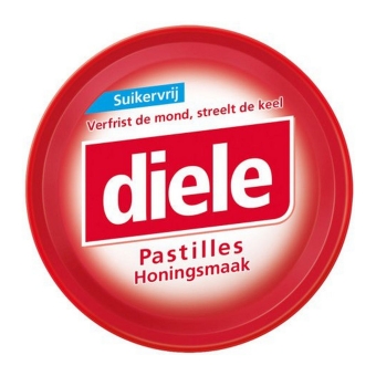 Diele | Keelpastilles | Honing | Suikervrij | 10 x 50 gram