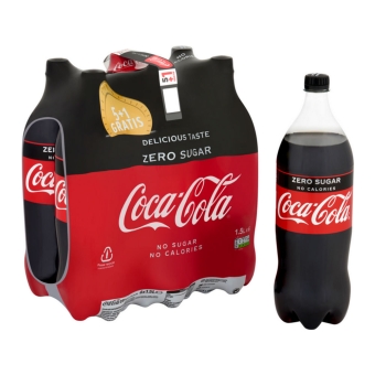 Coca Cola Zero | Petfles 6 x 1,5 liter