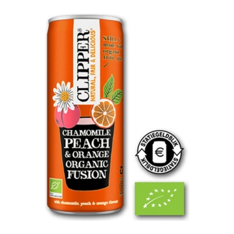 Clipper | Cold Drink Peach Orange Bio | 12 x 250 ml