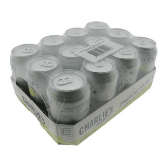 Charlie's Organics | Sparkling Water Raspberry & Lime Bio | 12 x 33 cl