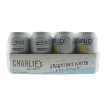 Charlie's Organics | Sparkling Water Lemon Bio | 12 x 33 cl