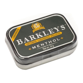 Barkleys | Liquorice Pellets | Menthol | 12 x 16 gram