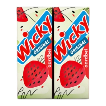 Wicky | Pakjes | Aardbeidrink | 5 x 6 x 20 cl