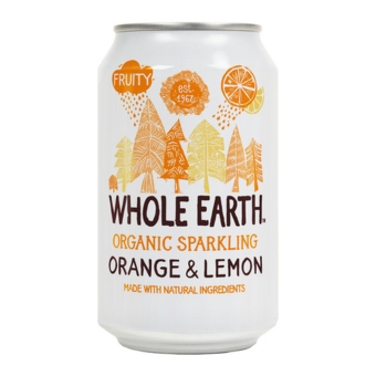 Whole Earth | Orange & Lemon Bio | Blik | 24 x 33 cl