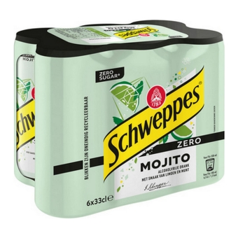 Schweppes | Mojito Zero | Blik | 24 x 33 cl