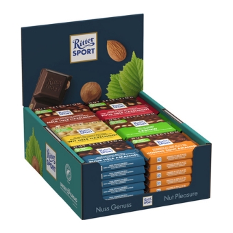 Ritter Sport | Nut Selection Display | 36 x 100 gram