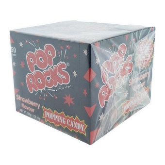 Pop Rocks | Knettersnoep | Aardbei | 50 stuks