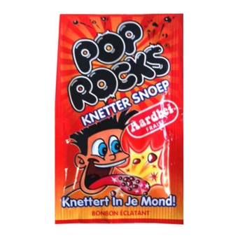 Pop Rocks | Knettersnoep | Aardbei | 50 stuks