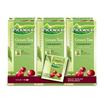 Pickwick | Professional | Groene thee Cranberry | 75 x 1.5 gram