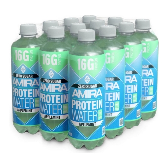 Amira | Protein Water Applemint | Pet | 12 x 50 cl