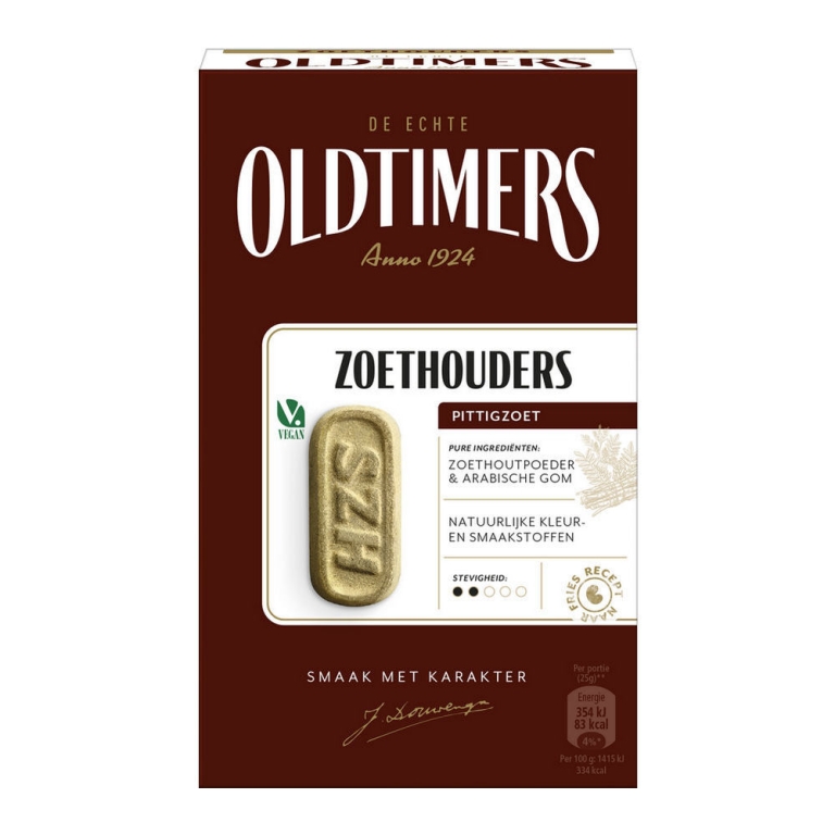 Oldtimers | Pittigzoete sneker zoethoudertjes | 6 x 235 gram