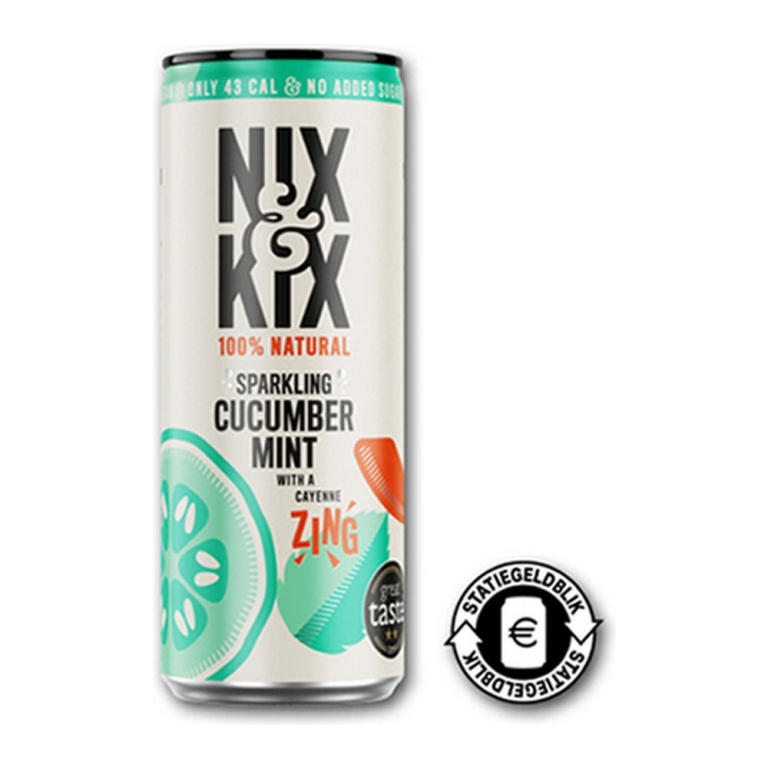 Nix & Kix | Cucumber Mint | Blik | 24 x 250 ml