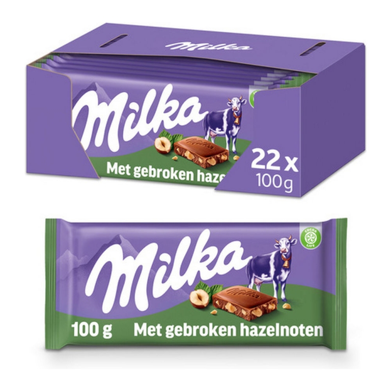 Milka | Gebroken Noot | Doos 22 repen