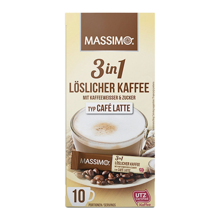 Massimo | 3 in 1 | Cafe Latte | 16 x 125 gram