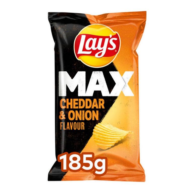 Lay's | Max | Cheddar & Onion | 10 x 185 gram