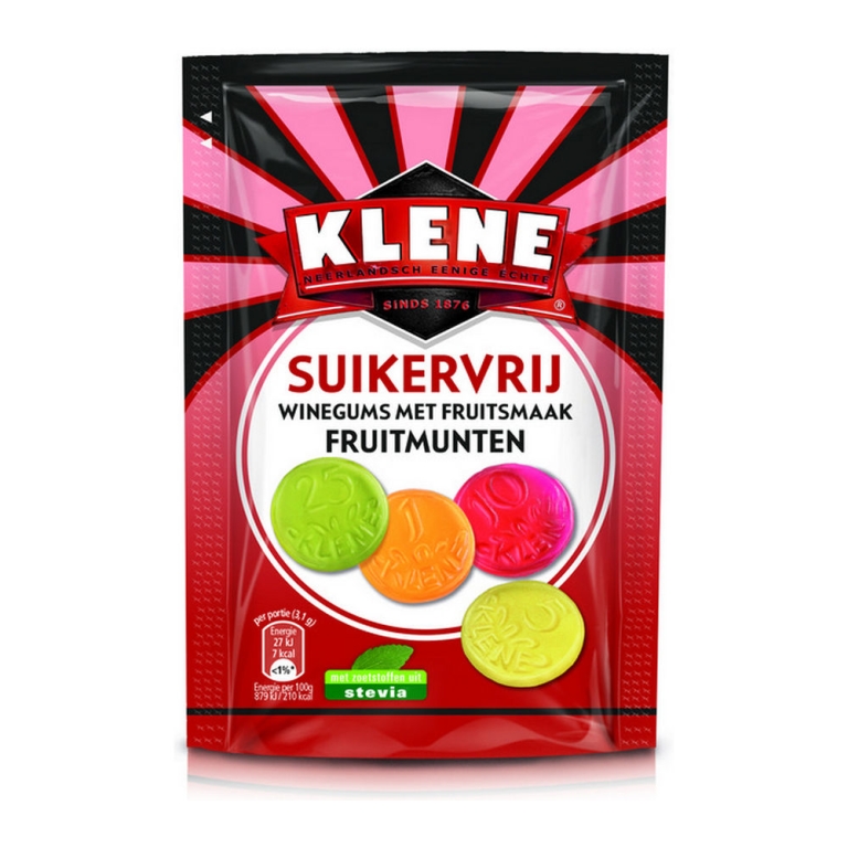 Klene | Fruitmunten | 12 x 110 gram