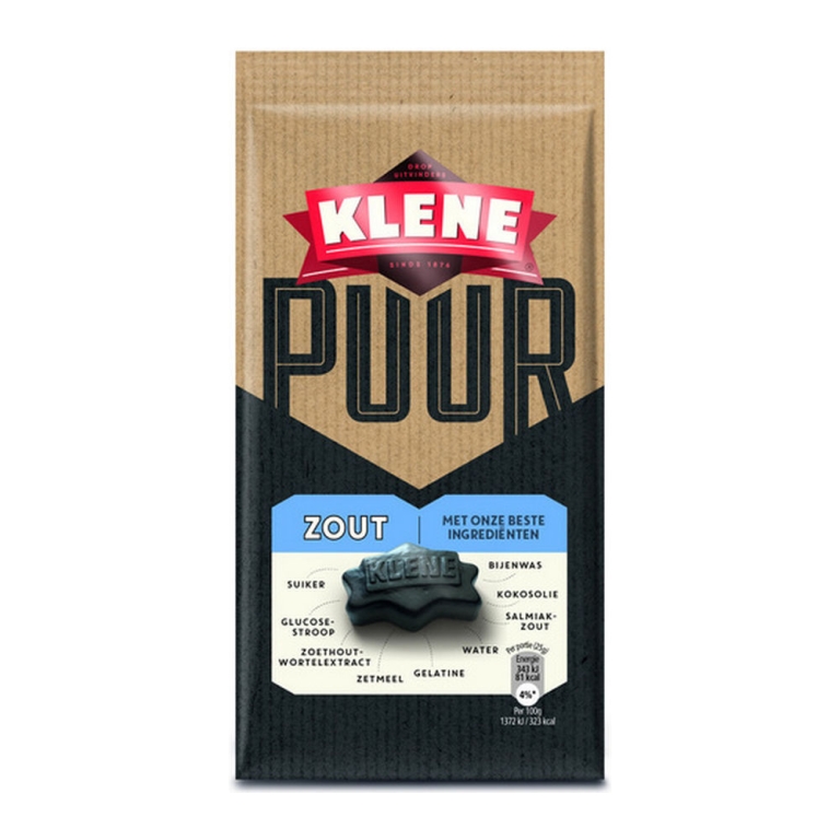 Klene | Drop | Puur Zout | 8 x 180 gram