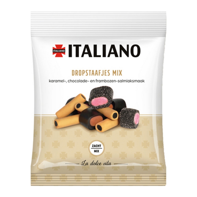 Italiano | Dropstaafjes Mix | 12 x 170 gram