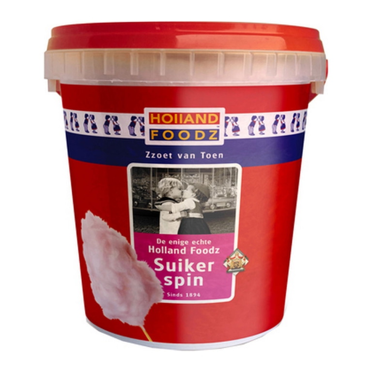 Holland Foodz | Suikerspin Driekleuren | 12 x 50 gram