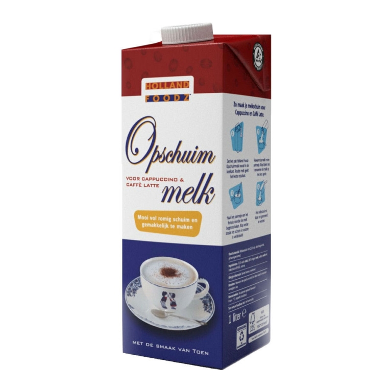 Holland Foodz | Opschuimmelk | 12 x 1 liter