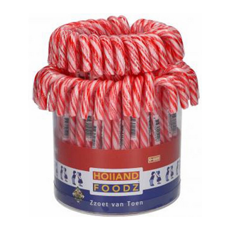 Holland Foodz | Candy Canes | Rood-Wit | 72 x 12 gram