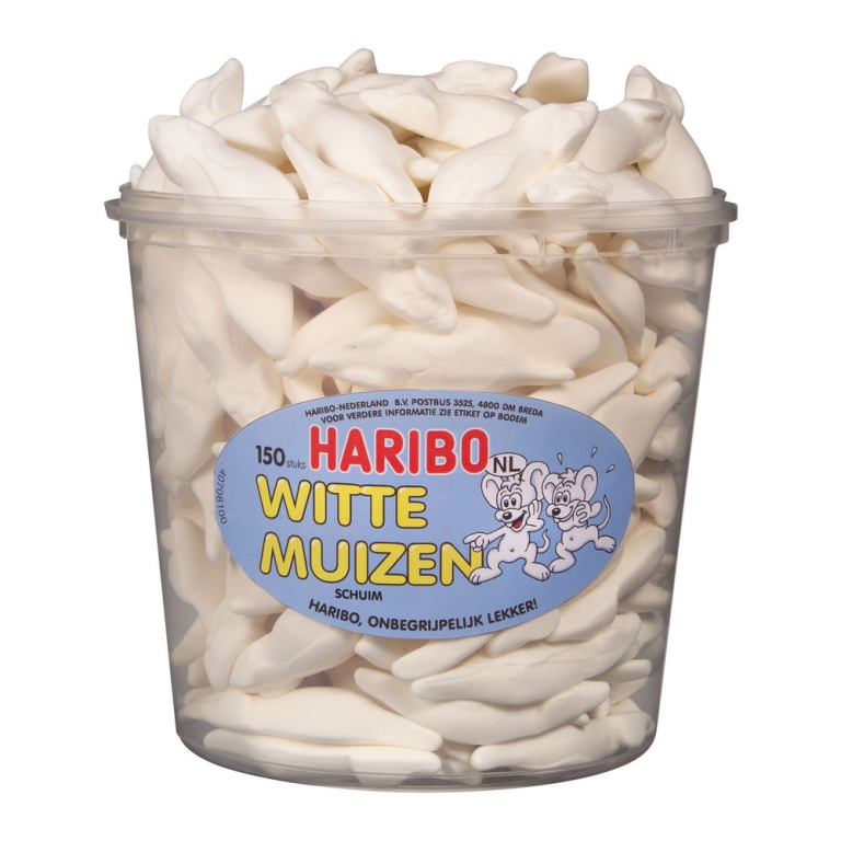 Haribo | Witte Muizen | 150 stuks