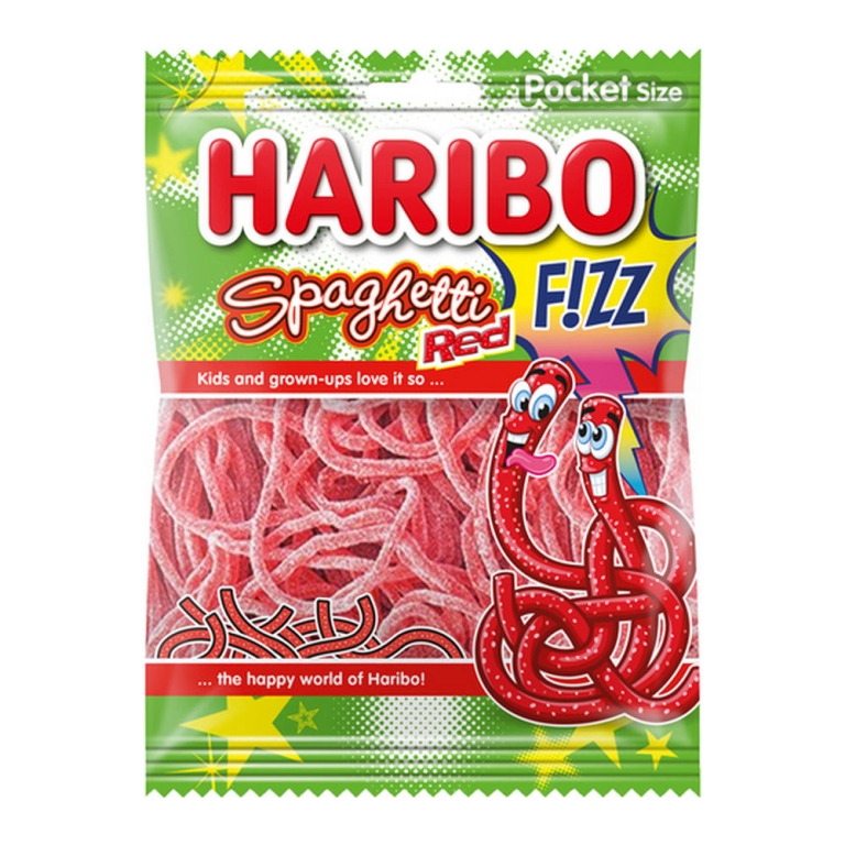 Haribo | F!ZZ | Spaghetti Red | 28 x 70 gram