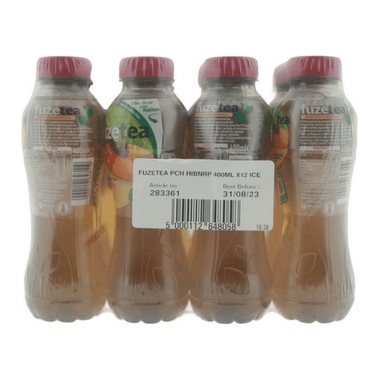 Fuze Black Tea Peach Hibiscus | 12 x 0,4 liter