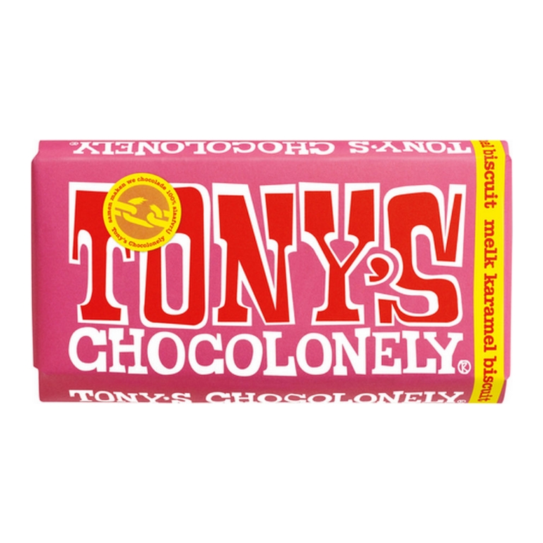 Tony's Chocolonely | Melk Karamel Biscuit | 15 x 180 gram