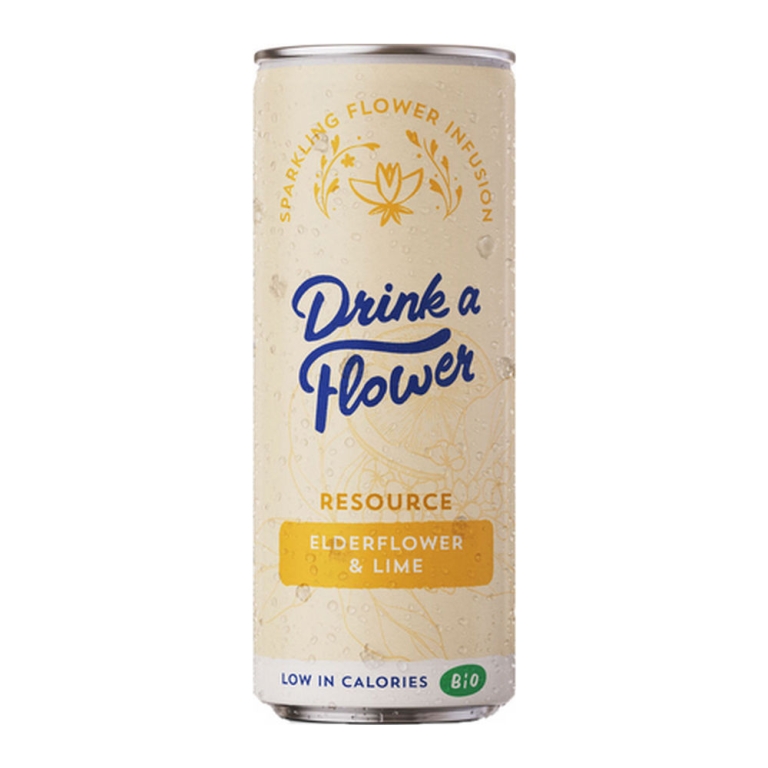 Drink A Flower | Elderflower&Lime Bio | Blik | 12 x 25 cl