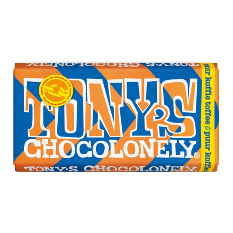 Tony's | Reep Puur Koffie Toffee | 15 x 180 gram