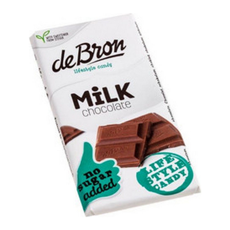 De Bron | Milk Chocolate Stevia Reep | 12 x 85 gram