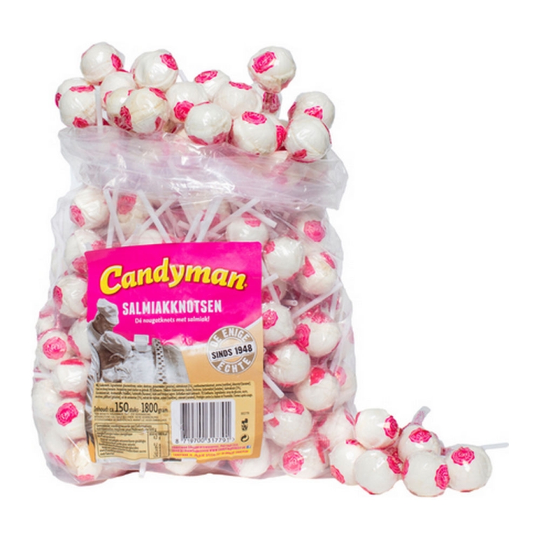 Candyman | Salmiak Knotsen | 150 lollies