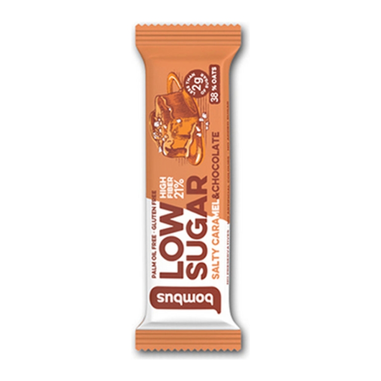 Bombus | Low Sugar Bar Salty Caramel & Chocolate | 25 x 40 gram