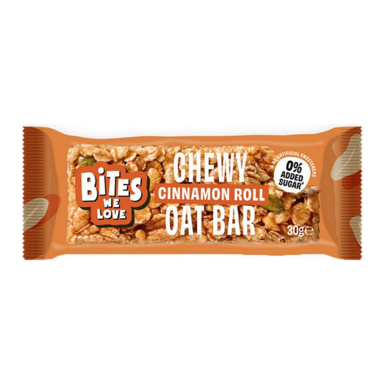 BitesWeLove | Chewy Oat Bar Cinnamon Roll | 16 x 30 gram